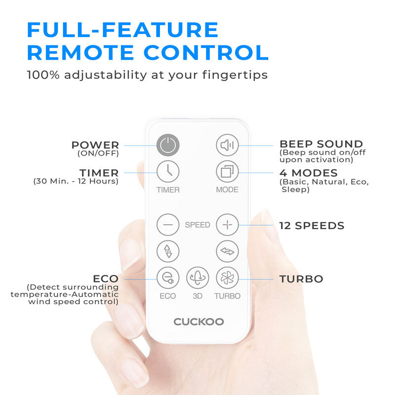 Cuckoo Air Circulator CF-AC1410WH - Image 11